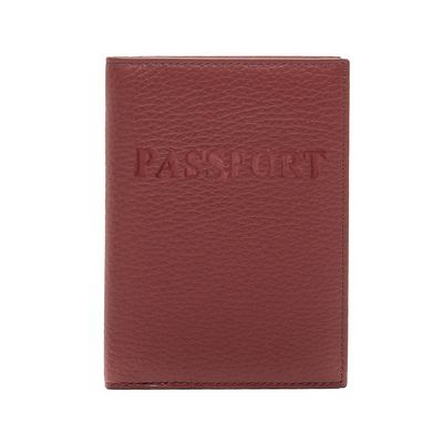 Обложка для паспорта GL-230  Главдор, натуральная кожа(красная)