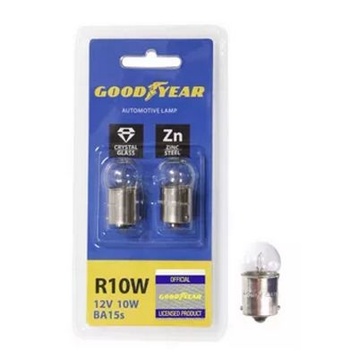Лампа (блистер 2шт.) R10W 12V-10W (BA15s) Goodyear_
