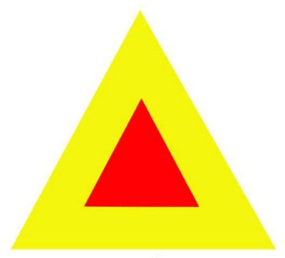 Наклейка Тихоходное транспортное средство (300x311) A-STICKER треуг. _
