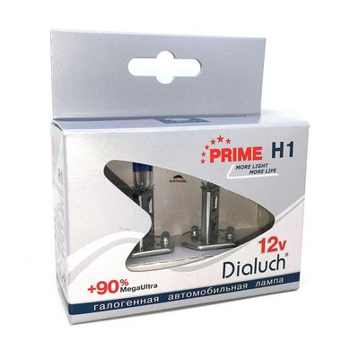 Лампы H1 12V 55W +90%P14,5s Диалуч PRIME Корея ЛЧ126PR-2МU