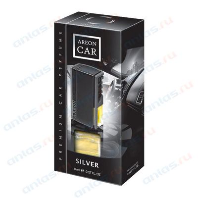 Аром АРЕОН CAR BOX BLACK STYLE Silver на дефл. жидкий