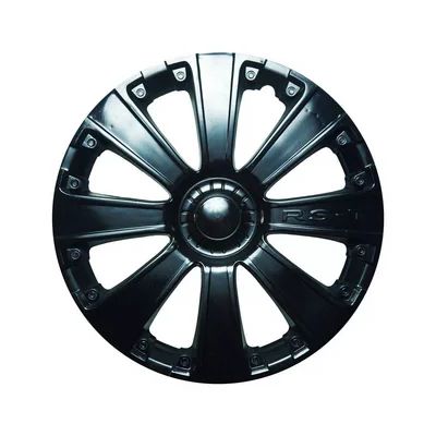 Колпаки 16 RS-T (пруж.) черный глянец( 2 шт.)