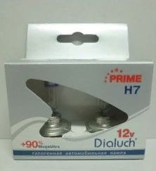 Лампы H7 12V 55W +90% РХ26d Диалуч PRIME Корея ЛЧ130PR-2MU