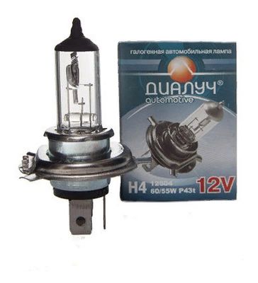 Лампа H4 12V 6055W P45t Диалуч ЛЧ121
