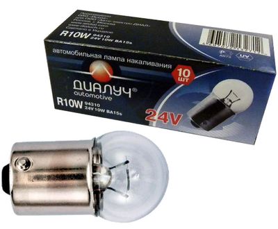 Лампа R10W 24V BA15s Диалуч ЛЧ305-Л
