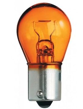 Лампа PY21W 24V желтая BAU15s Диалуч смещенный цоколь ЛЧ317