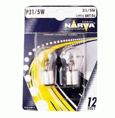 Лампа (блистер 2шт.) P215W 12V-215W (BAY15d) NARVA