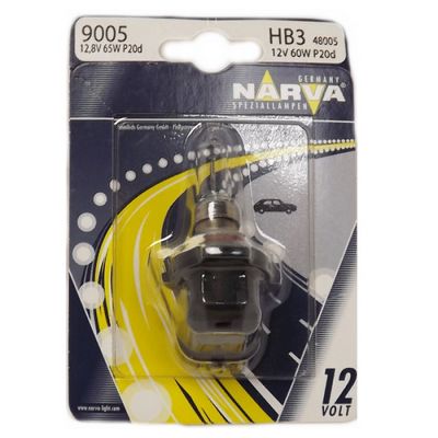 Лампа (блистер 1шт.) HB3 12V- 60W (P20d) NARVA