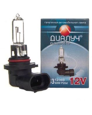 Лампа HB3 12V 60W P20D Диалуч ЛЧ423