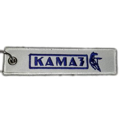 Брелок ткань, вышивка Камаз 13*3см BMV 038