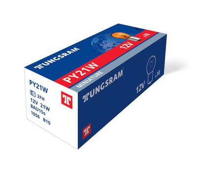 Лампа PY21W 12V 21W BAU15S ЖЕЛТАЯ TUNGSRAM