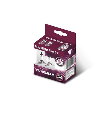 Лампы H4 TUNGSRAM Megalight Plus +60% 6055W P43t