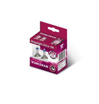 Лампы H4 TUNGSRAM Megalight Ultra +90% 6055W P43t