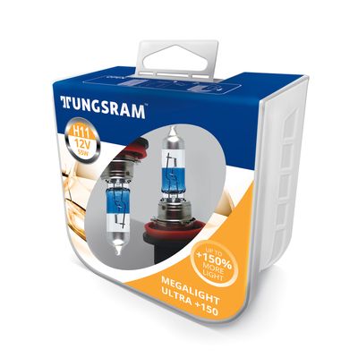 Лампы H11 TUNGSRAM Megalight Ultra +150% 55W PGJ19-2