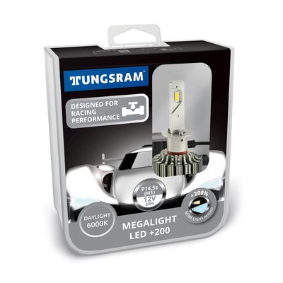 Лампы светодиодные H1 TUNGSRAM Megalight LED +200% 12V 24W 6000K