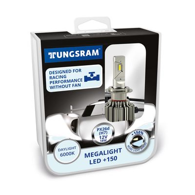 Лампы светодиодные H7 TUNGSRAM Megalight LED +150% 12V 18W 6000K