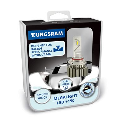 Лампы светодиодные HB3 TUNGSRAM Megalight LED +150% 12V 18W 6000K