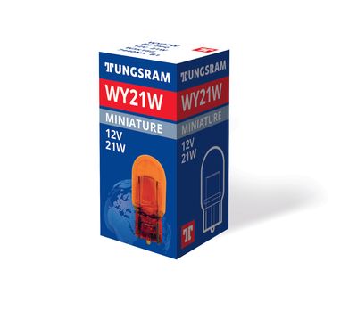 Лампа WY21W 12V 21W W3x16d ЖЕЛТАЯ TUNGSRAM