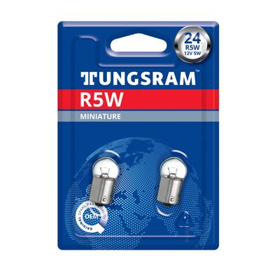 Лампа R5W 12V BA15S TUNGSRAM блистер к-т 2 штуки