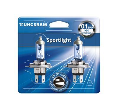 Лампы H4 TUNGSRAM Sportlight +50% 3800K 6055W P43t блистер