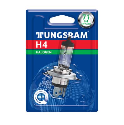 Лампа H4 24V 7570W P43T TUNGSRAM блистер